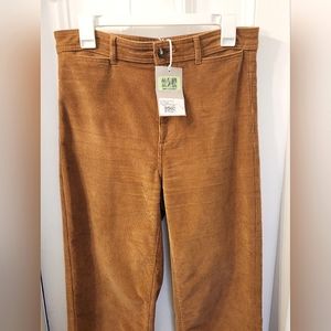 NWT EVERLANE Corduroy Wide Leg Pants Size 8